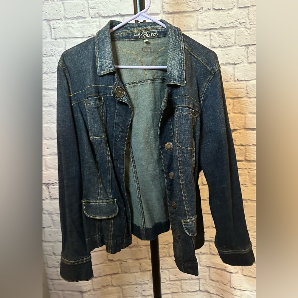 sz16w LA Blues Jean Jacket Excellent condition! No stains/tears- Vintage!